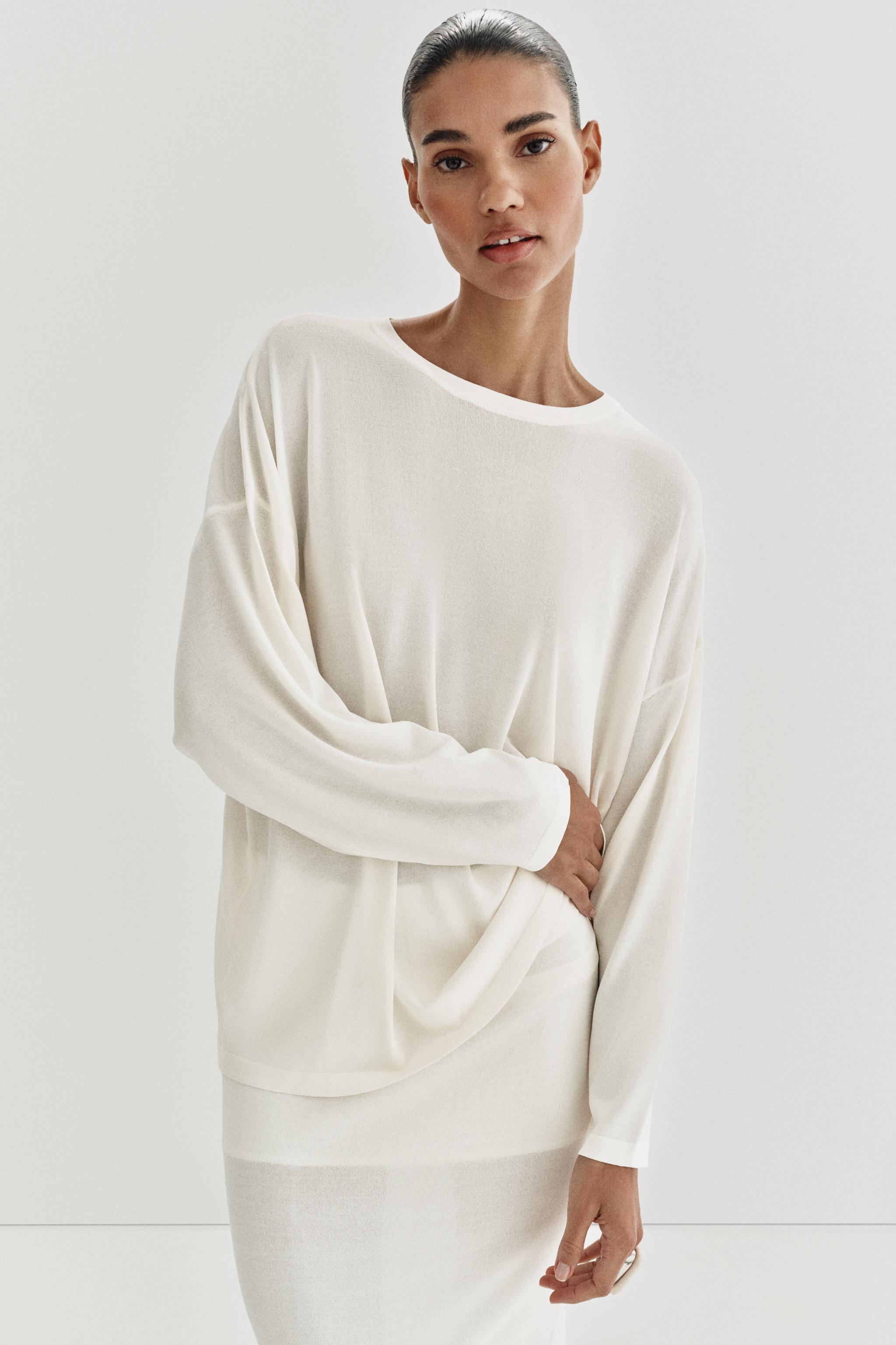 PULL OVERSIZE EN MAILLE FINE